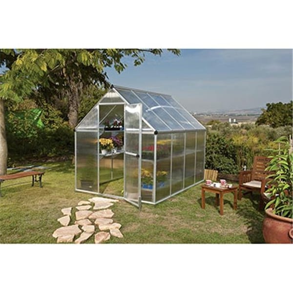 Made4Mansions Mythos Greenhouse - 6 x 8 ft. - Silver MA16611 - main